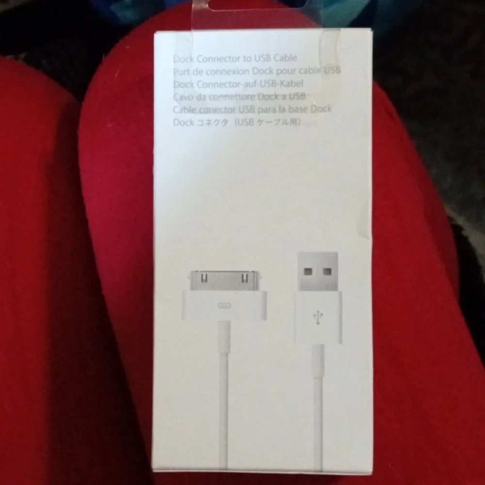 Apple Dock Connector to USB cable new with one year warranty - Picture 2 of 7